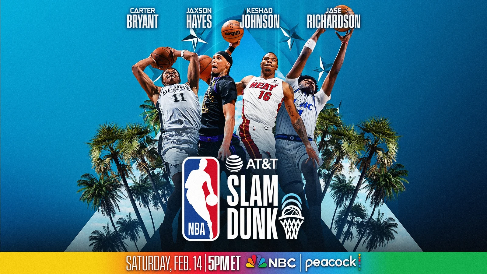 Rookie-led Four-Player Field Set for 2026 Slam Dunk Contest