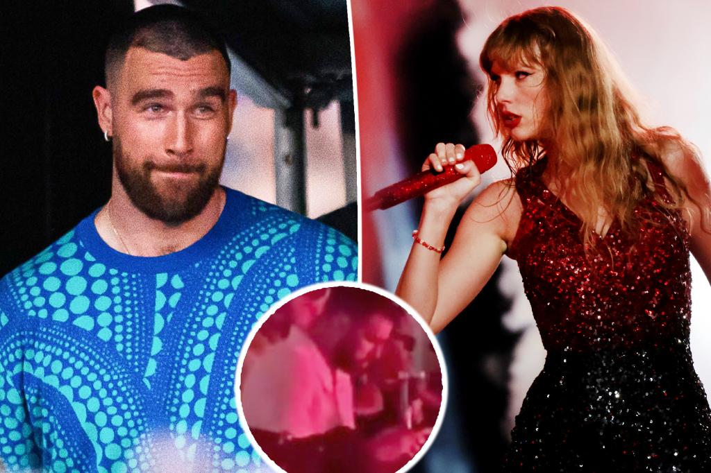 "Taylor Swift Fans Defend Travis Kelce's Concert Behavior as Video of Him Dancing Goes Viral"