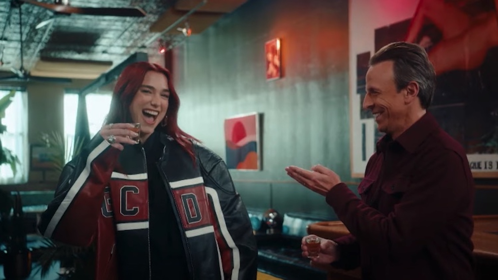 "Dua Lipa's Wild Night with Seth Meyers: From Day Drinking to Matching Tattoos"