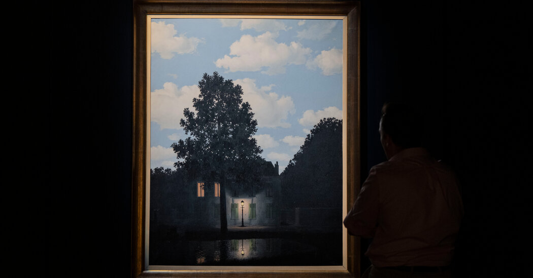 Featured image for Magritte's Surrealist Masterpiece Breaks $121 Million Auction Record