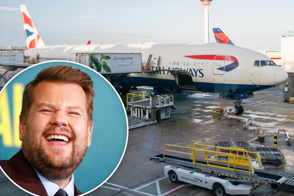 Featured image for James Corden Stands Up for Passengers After Chaotic British Airways Flight