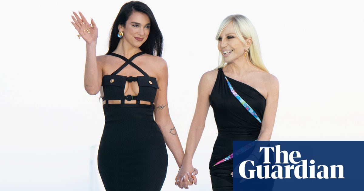 Dua Lipa's Versace Collection: Vacation-Ready Glamor.