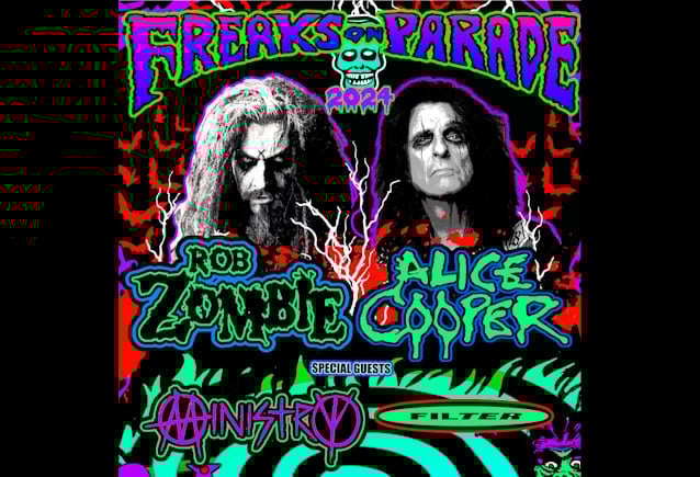 Featured image for "Rob Zombie, Alice Cooper, and More: Summer 2024 'Freaks On Parade' Tour Announced"