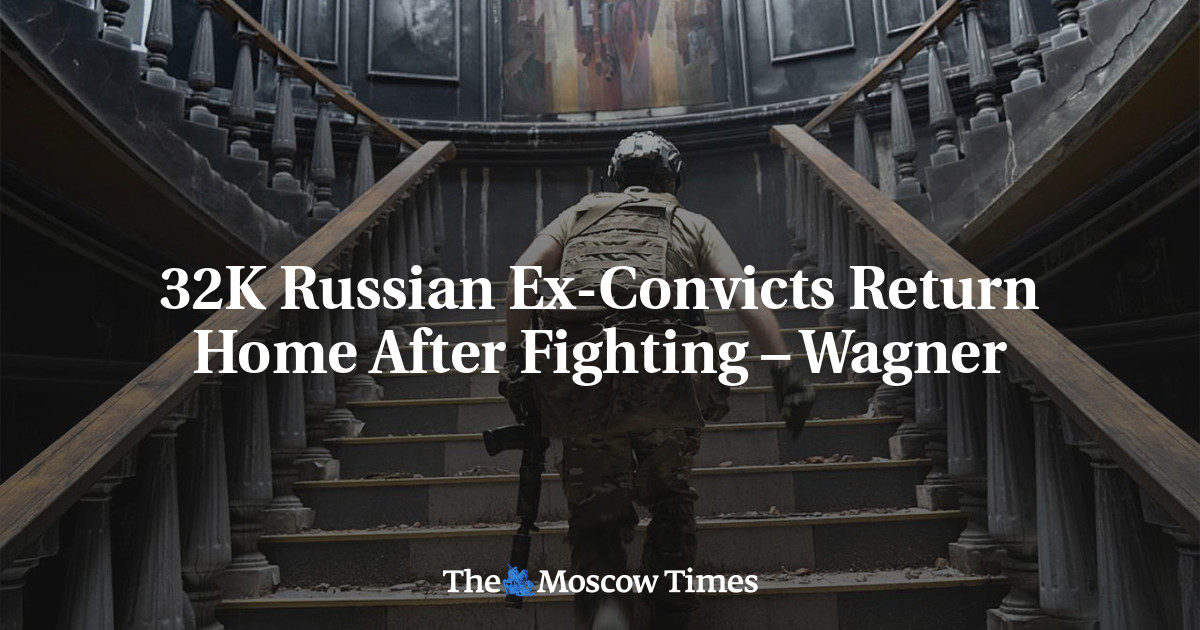 32K Ex-Convicts Return to Russia After Fighting for Wagner Group in Ukraine