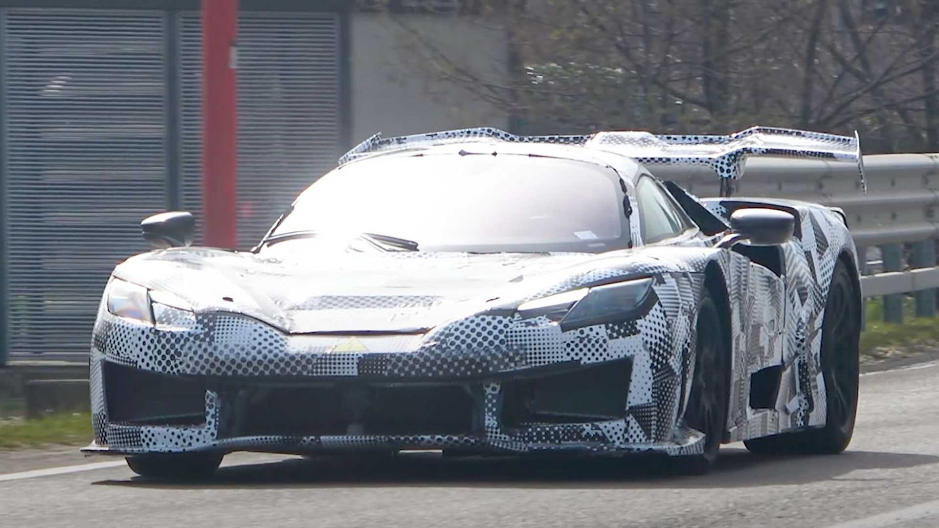 Spy Video Reveals 2025 Ferrari Hypercar in Action.