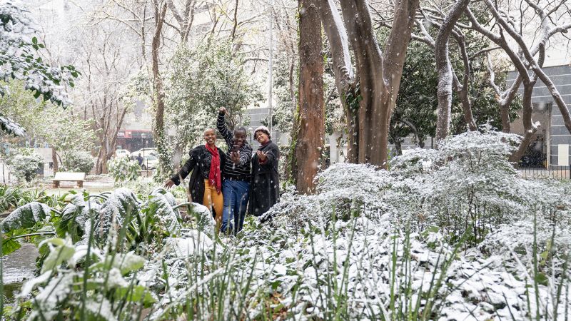 Rare Snowfall Delights South Africans in Johannesburg