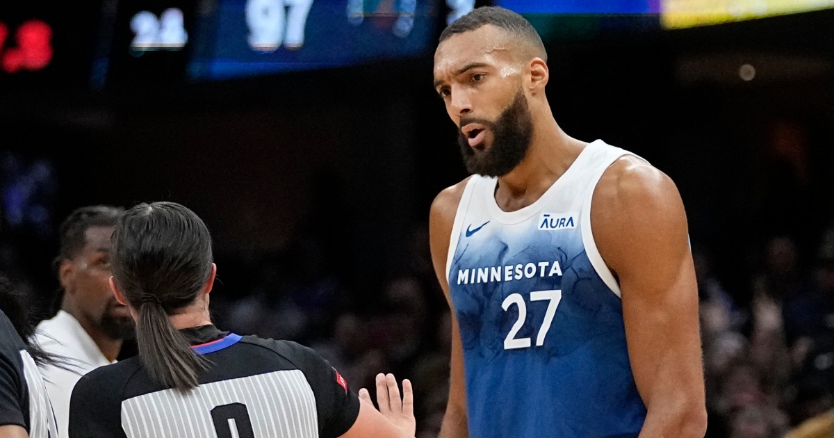 Featured image for Rudy Gobert of Timberwolves Fined $100K for Money Gesture Toward Referee